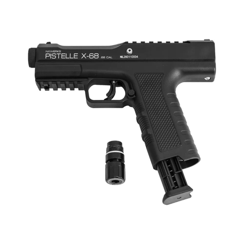 VERWACHT MAART   /   .68 Co2 pistool NEDERLANDSE UITVOERING / Energie ; Max 35 Joule /  Model ; X-68 / 6-Schots Removable Magazine -4101-a